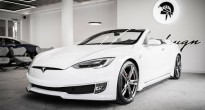 Tesla Model S biến hóa thành mui trần sang trọng đầy thu hút
